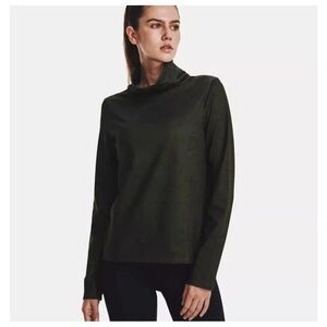 Under Armour Women UA Cold Weather Funnel Neck Dark Green Camo Large 1375832-310